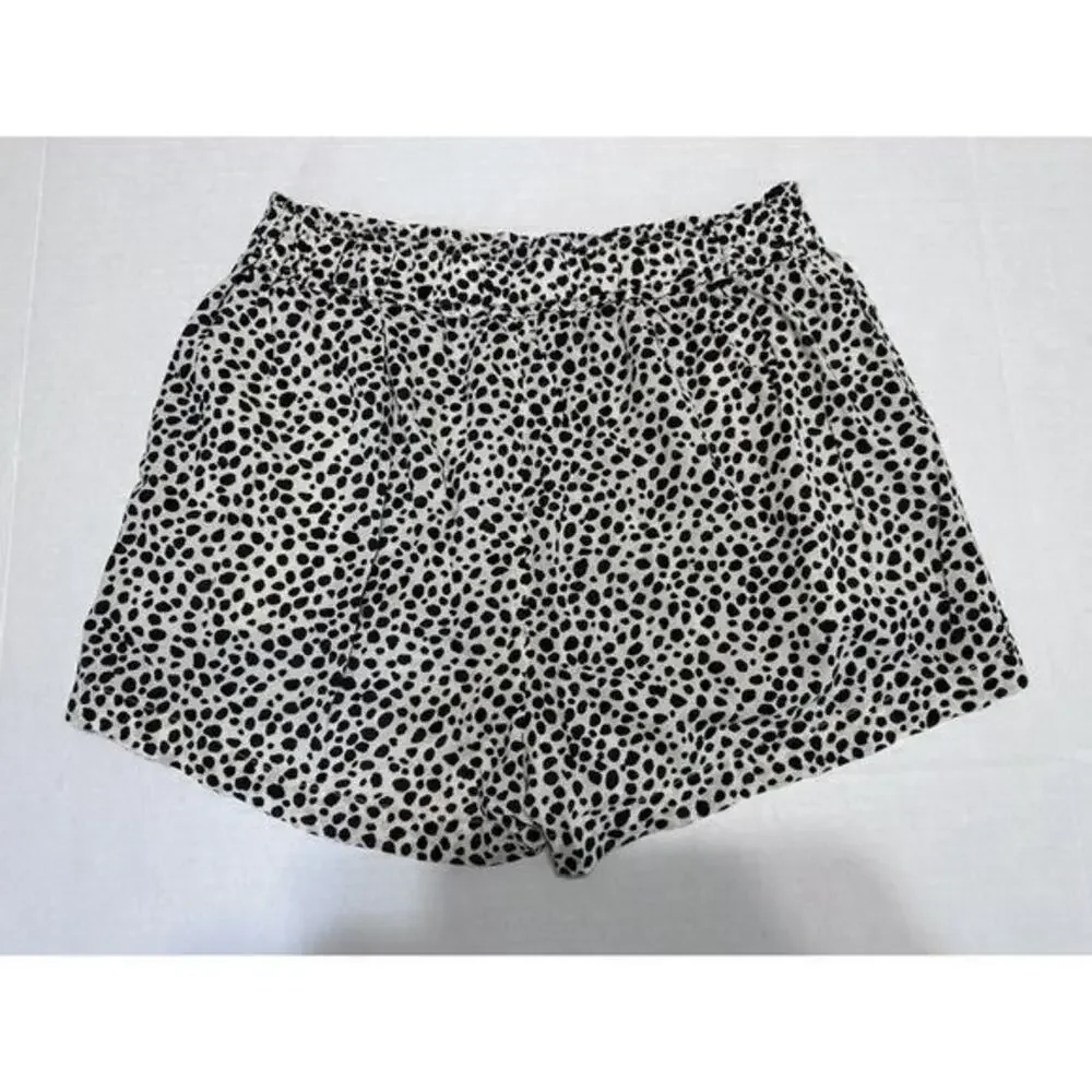 Aries Women’s Shorts Beige Black Blobs‎ - Size Small 100% Modal